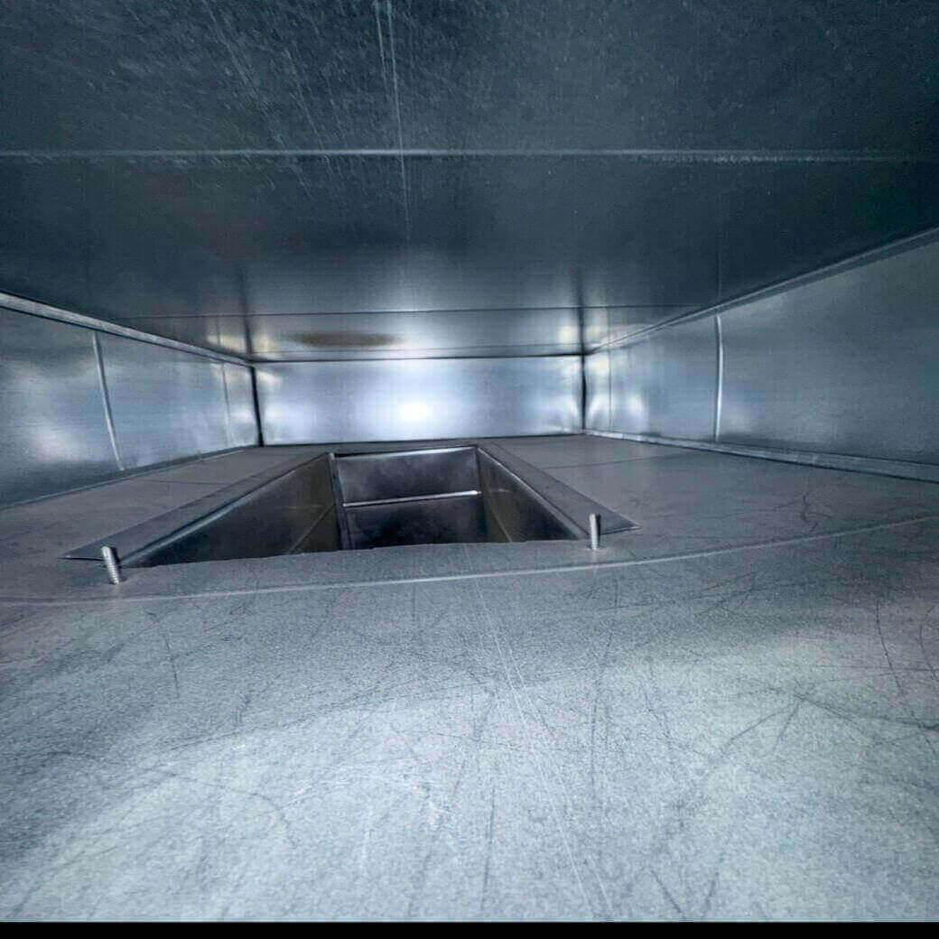 Picture of a duct after cleaning for Local HVAC Service Near Medone by Power HVAC Services Inc.