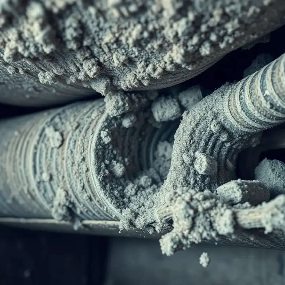 Image showingBlocked Air Ducts Cleaning. Power HVAC Services are expert in cleaning of blocked air ducts.