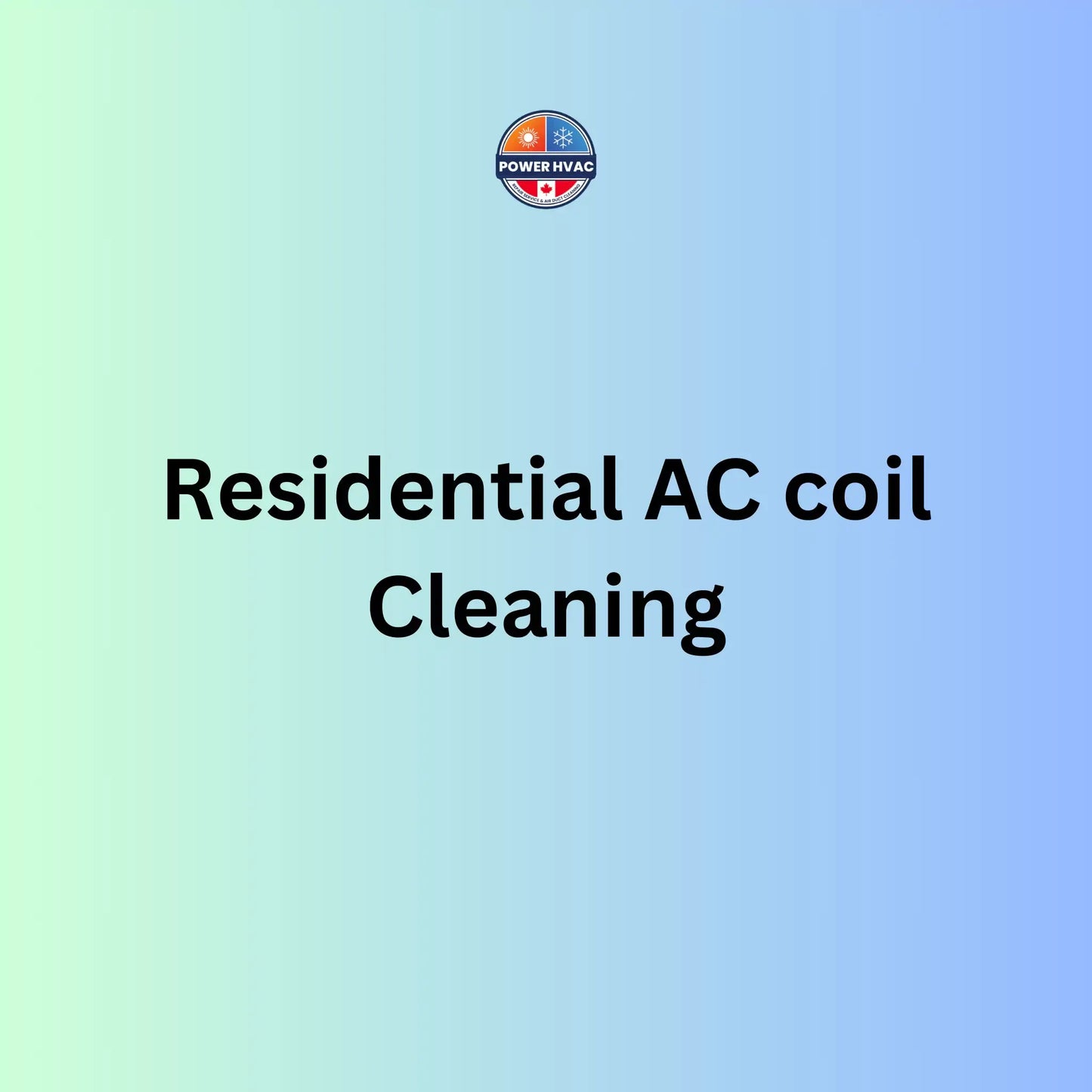 Text on a gradient background: Power HVAC Services Fan Coil Cleaning boosts your HVAC systems efficiency and cuts energy costs.