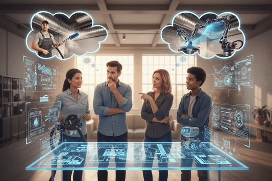 Is AI Taking Over the Duct Cleaning Market people are discussing in the image
