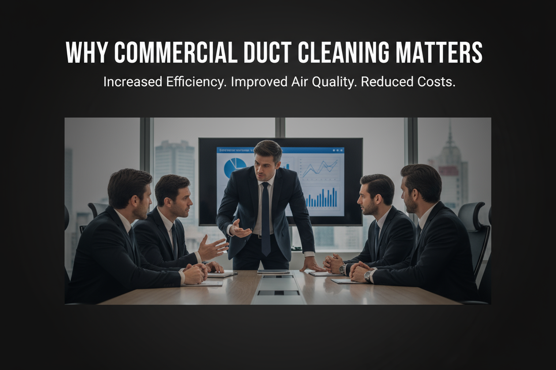 a group of business men giving a thought to Commercial Duct Cleaning Near You