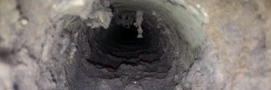 Image showing clogged dryer vent. It's important to clean dryer vents to avoid fire. Power HVAC Services keep publishing knowledge articles about safety related to dryer vents..