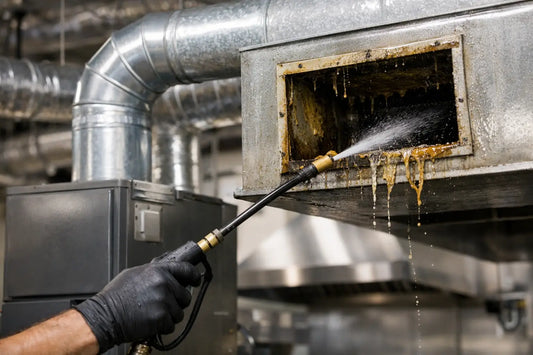 Kitchen Hood Grease Leak Duct Treatment