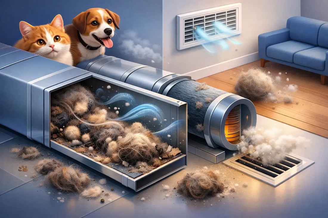Pet Hair in Air Ducts: What It Causes