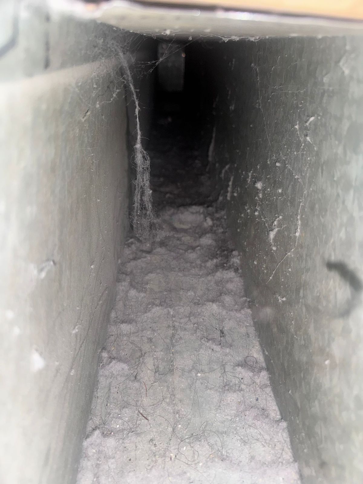 Duct Cleaning Near Me Air Duct Cleaning image 1 showing condition of ducts before cleaning by Power Hvac services Inc.