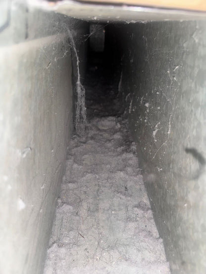 Duct Cleaning Near Me Air Duct Cleaning image 1 showing condition of ducts before cleaning by Power Hvac services Inc.
