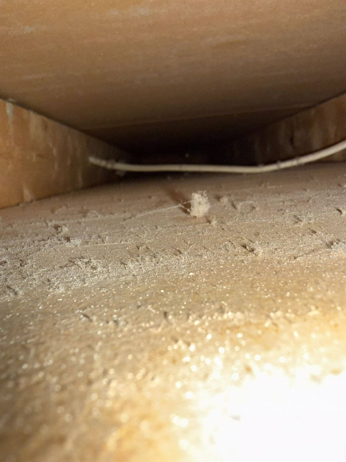 Cambridge Air Duct Cleaning image 2 showing condition of ducts before cleaning by Power Hvac services Inc.