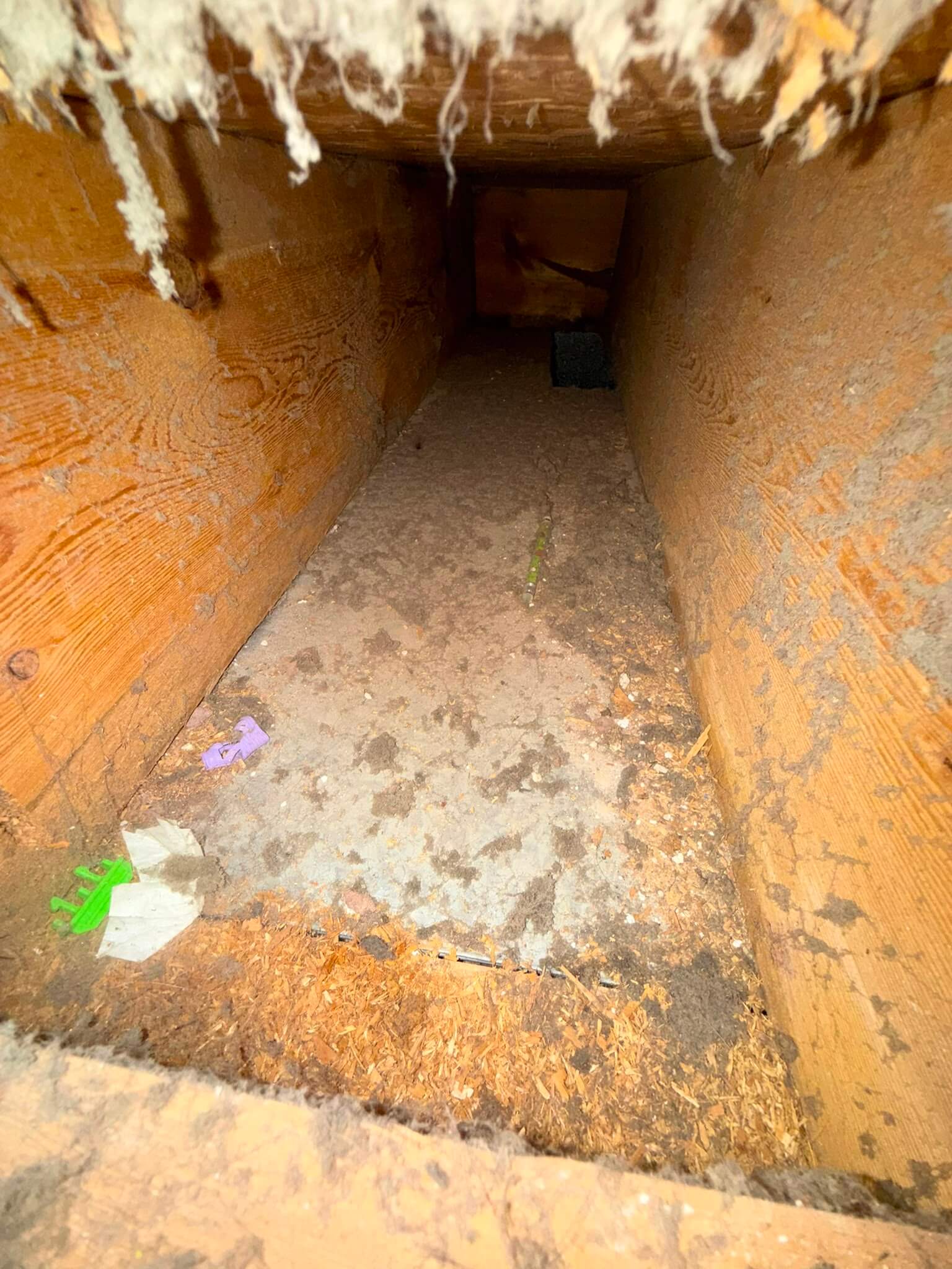 Waterloo Air Duct Cleaning image 1 showing condition of ducts before cleaning by Power Hvac services Inc.