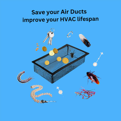 Floor vent cover screen keeps your air ducts safe from heavy objects and insects.