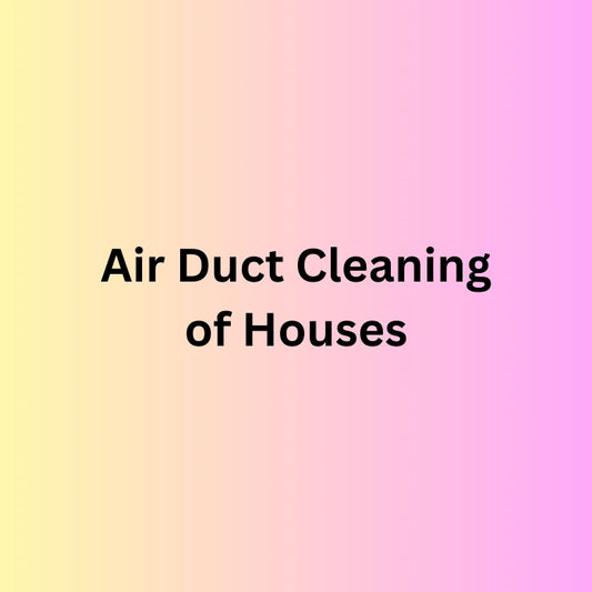 Text on a gradient background: Air duct cleaning of houses. Power HVAC Services Affordable duct cleaning boosts your HVAC system's efficiency and cuts energy costs.