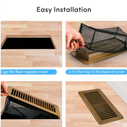 Installation of floor vent screen