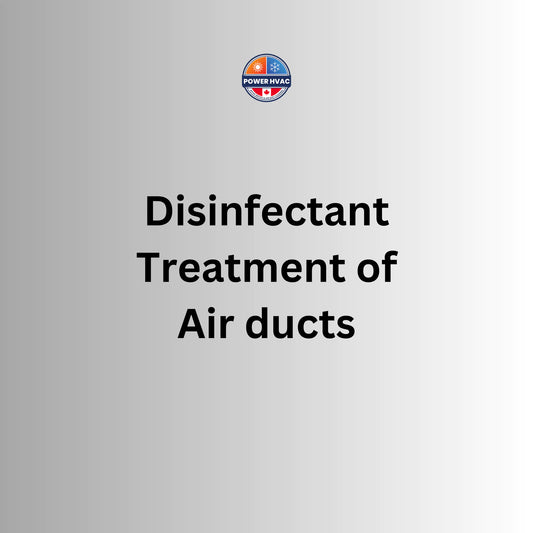 Call us for disinfectant teatment of air ducts