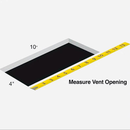 measurement of 10x4 floor vent